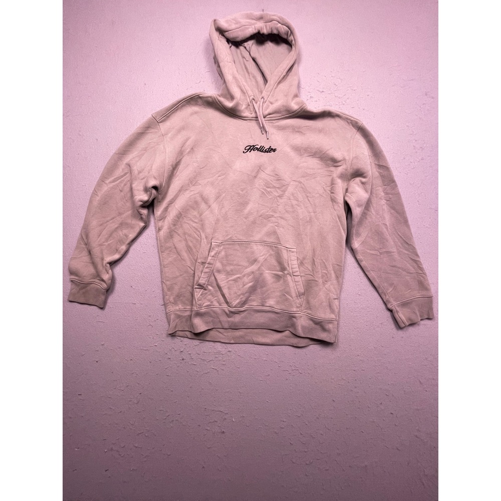 Hollister Hoodie Cotton Blend Taupe Mauve Large Mens